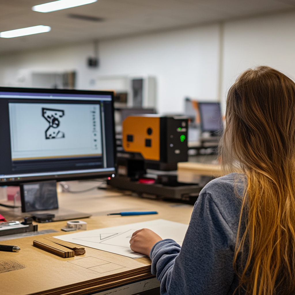 Machine Minds, Machine Hearts: de lasercutter